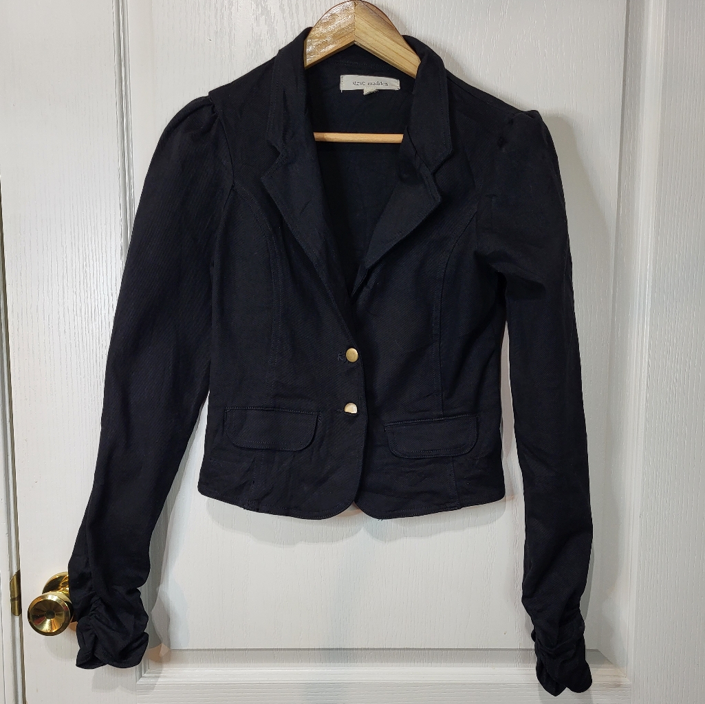 Steve Madden Black Denim Jacket